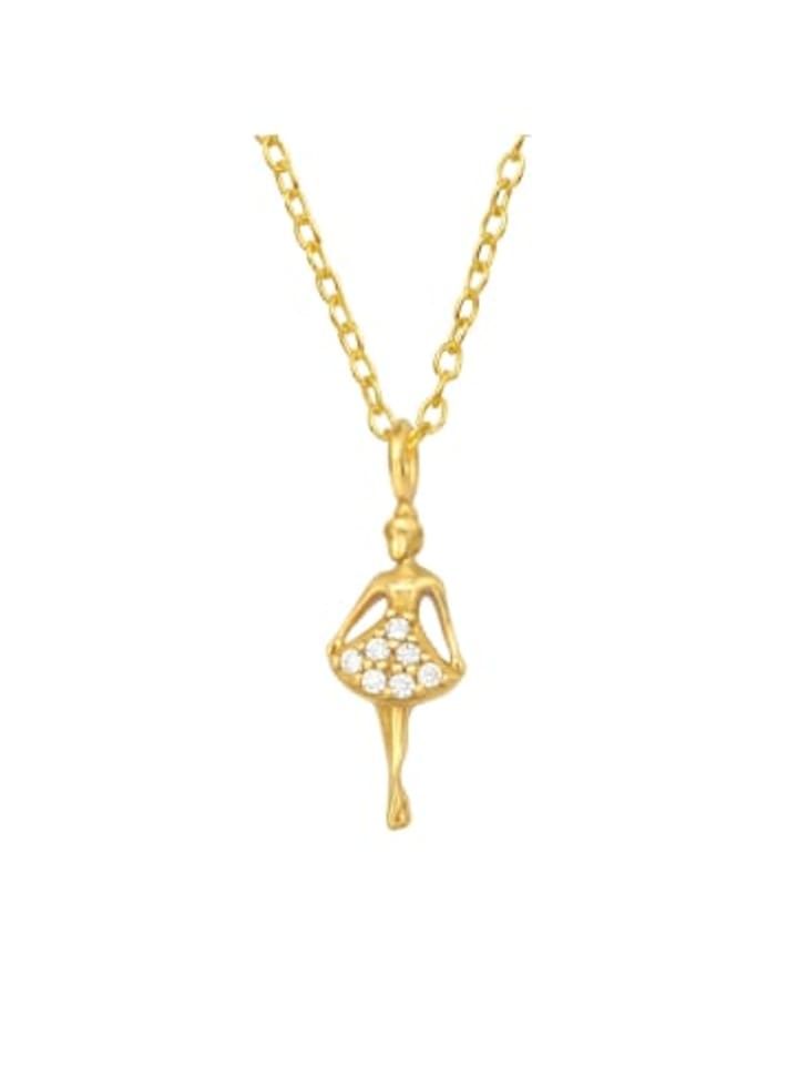 Alexander York Колье с подвеской «Баллерина» из золота, изготовленное из серебра 925 пробы, вставка из двух частей из серебра
Alexander York Колье с подвеской «Баллерина» из золота, изготовленное из серебра 925 пробы, вставка из двух частей из серебра