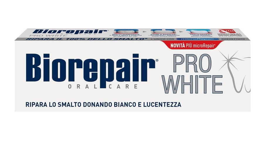 BioRepair, PRO White зубная паста, отбеливающая, 75 мл
BioRepair, PRO White зубная паста, отбеливающая, 75 мл