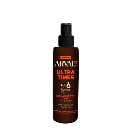 Ultra Times SPF6 Бронзирующее масло-спрей 125 мл Arval
Ultra Times SPF6 Бронзирующее масло-спрей 125 мл Arval