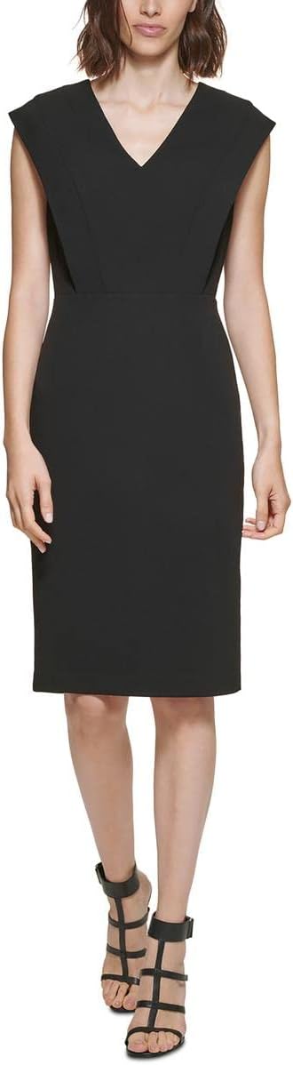 Женское платье без рукавов с V-образным вырезом от Calvin Klein, Black
Женское платье без рукавов с V-образным вырезом от Calvin Klein, Black
