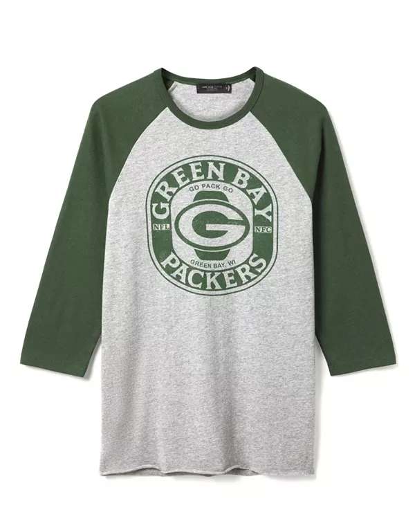 Футболка-Реглан унисекс с символикой команды Green Bay Packers Elite. Junk Food Clothing, серый
Футболка-Реглан унисекс с символикой команды Green Bay Packers Elite. Junk Food Clothing, серый