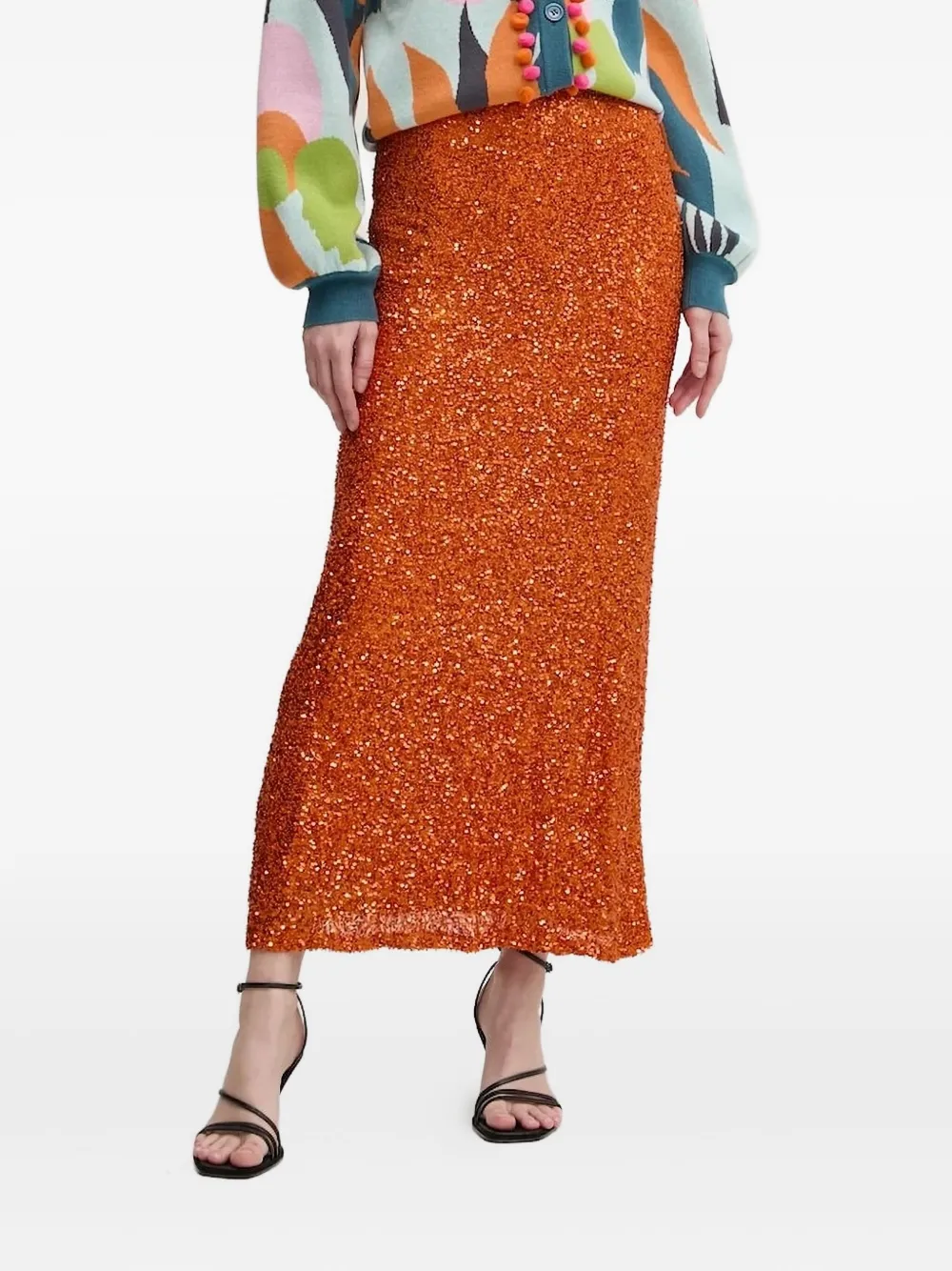 Юбка миди с пайетками NEVER FULLY DRESSED, оранжевый
Юбка миди с пайетками NEVER FULLY DRESSED, оранжевый