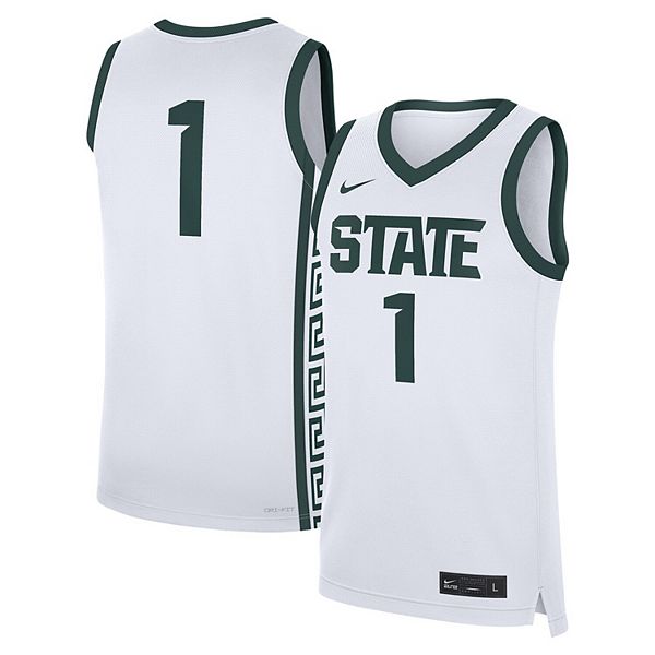 Мужская белая реплика футболки Michigan State Spartans Home Nike
Мужская белая реплика футболки Michigan State Spartans Home Nike
