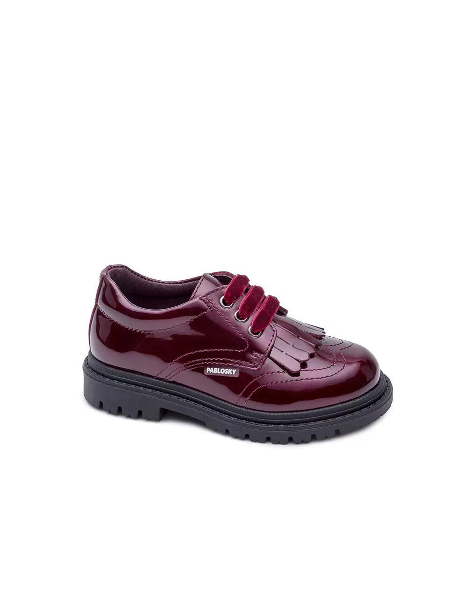 Красные кожаные туфли на шнуровке для девочки Pablosky
Красные кожаные туфли на шнуровке для девочки Pablosky