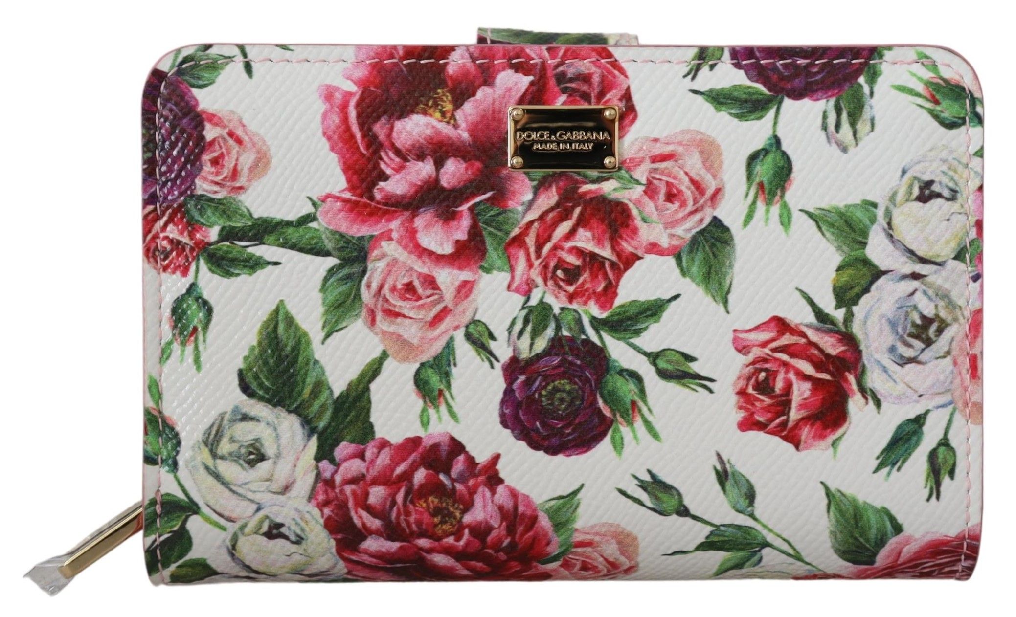 Элегантный кожаный кошелек с разноцветным цветочным узором Dolce & Gabbana 
Элегантный кожаный кошелек с разноцветным цветочным узором Dolce & Gabbana