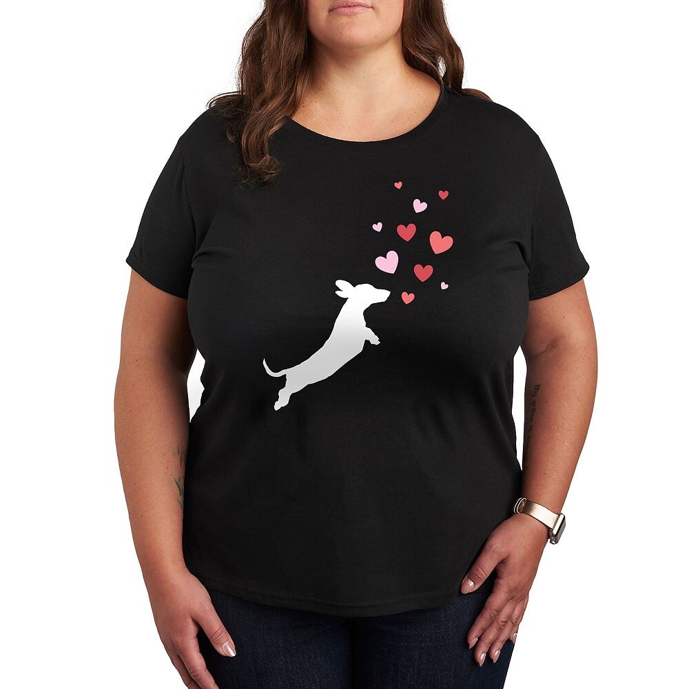 Футболка Plus с рисунком «Dachshund Chasing Hearts» Licensed Character, черный
Футболка Plus с рисунком «Dachshund Chasing Hearts» Licensed Character, черный