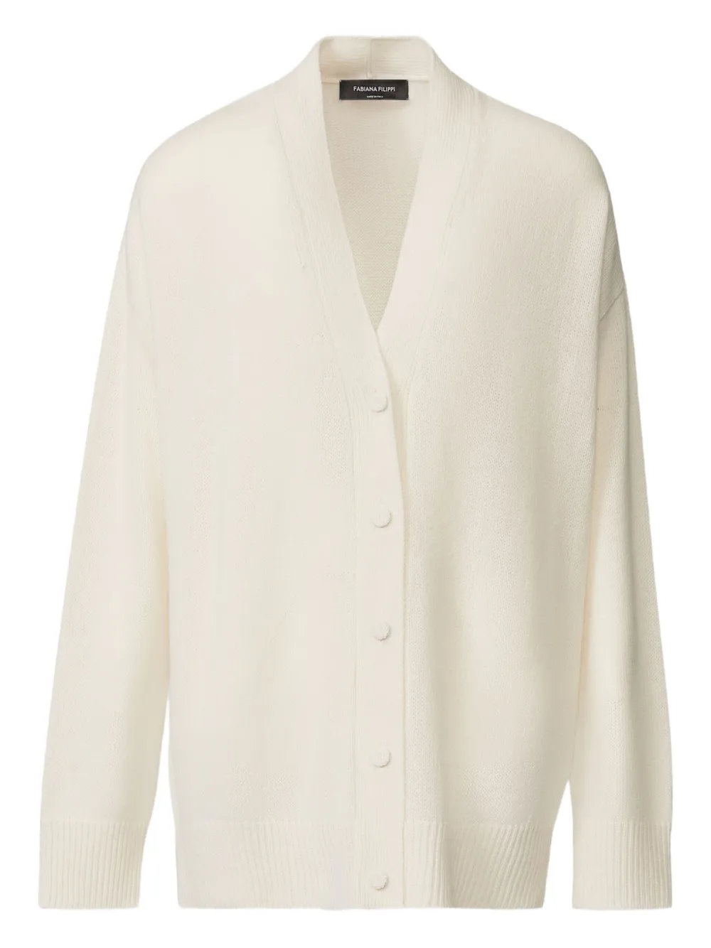 Кардиган с V-образным вырезом Fabiana Filippi, нейтральный
Кардиган с V-образным вырезом Fabiana Filippi, нейтральный