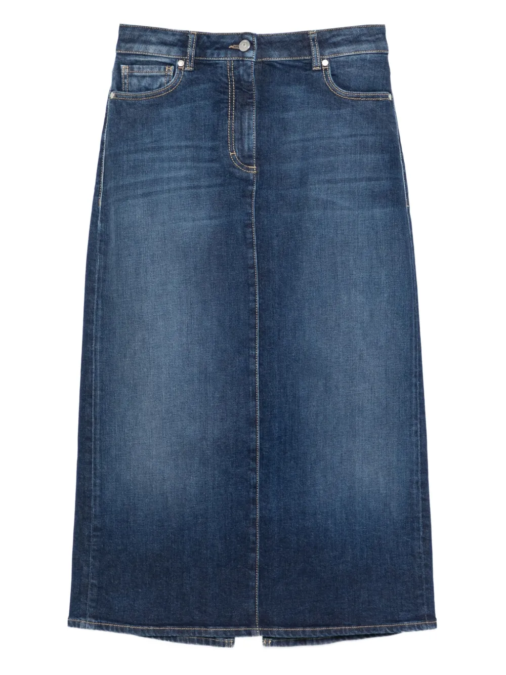 Джинсовая юбка миди Peserico, синий
Джинсовая юбка миди Peserico, синий