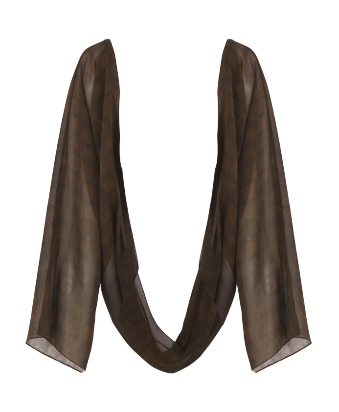 Перчатки из копала и шелкового жоржета с земляным узором. Cortana, коричневый
Перчатки из копала и шелкового жоржета с земляным узором. Cortana, коричневый