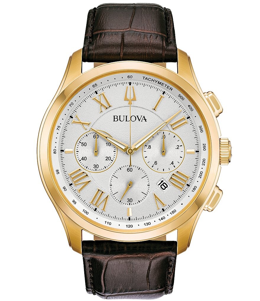 Мужские часы Bulova Classic Collection Wilton Chronograph с коричневым кожаным ремешком, коричневый
Мужские часы Bulova Classic Collection Wilton Chronograph с коричневым кожаным ремешком, коричневый