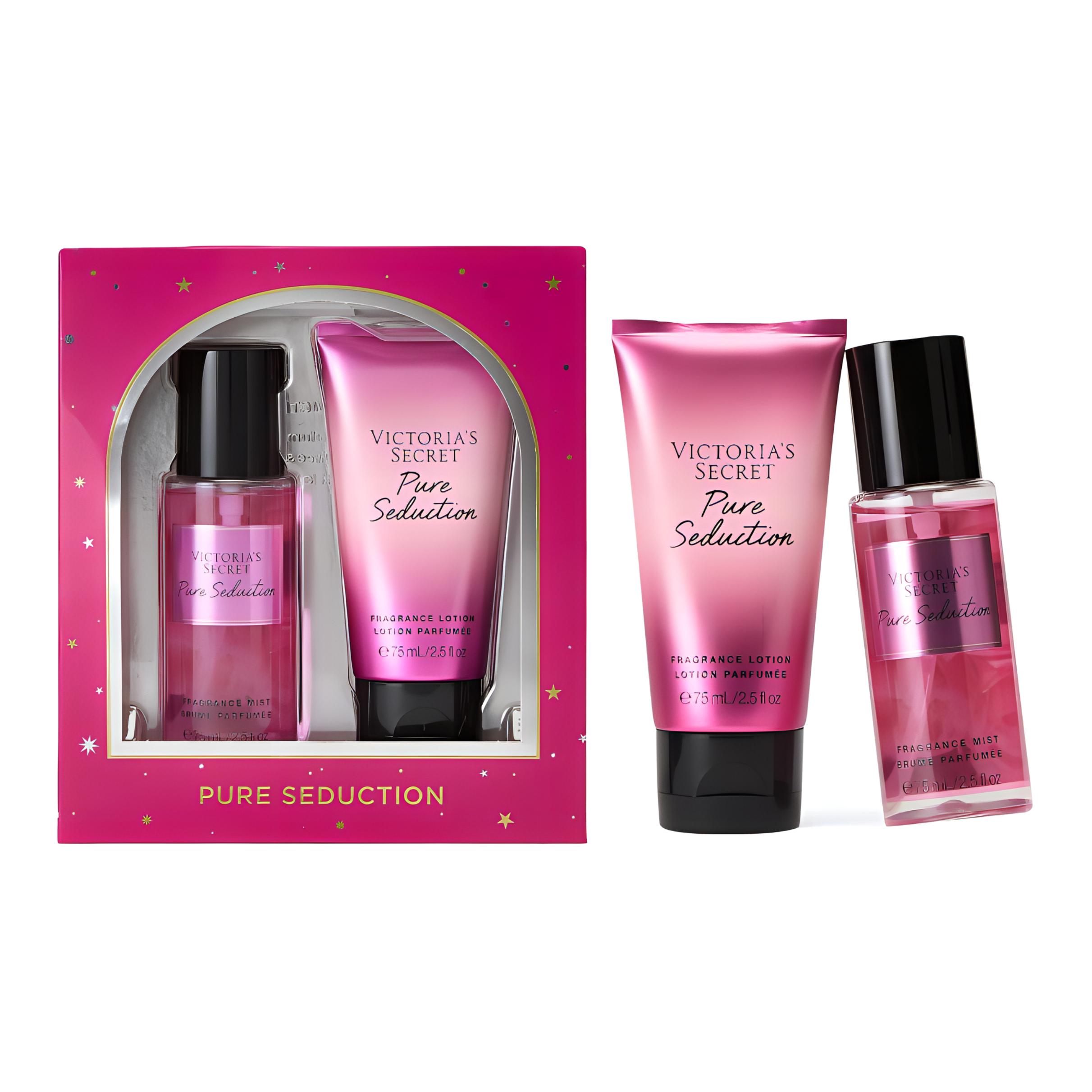 Набор Pure Seduction увлажняющий спрей 75 мл + лосьон для тела 75 мл Victoria's Secret, Pink Temptation Fragrance Body Lotion 75ml+Pink Temptation Fragrance Spray 75ml
Набор Pure Seduction увлажняющий спрей 75 мл + лосьон для тела 75 мл Victoria's Secret, Pink Temptation Fragrance Body Lotion 75ml+Pink Temptation Fragrance Spray 75ml