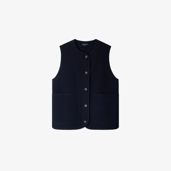 Куртка без рукавов из вареной шерсти Chicago Soeur, синий
Куртка без рукавов из вареной шерсти Chicago Soeur, синий