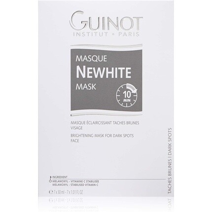 Newwhite Мгновенная осветляющая маска 7 x 30 мл – упаковка из 7 шт., Guinot
Newwhite Мгновенная осветляющая маска 7 x 30 мл – упаковка из 7 шт., Guinot