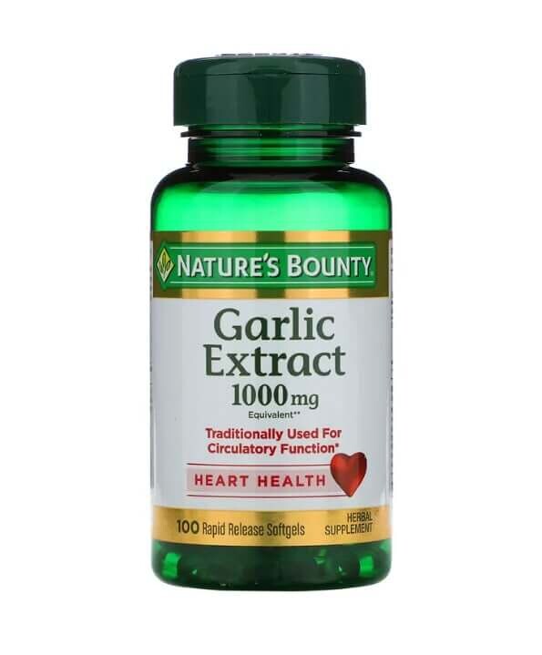Экстракт чеснока, 1000 мг, 100 мягких таблеток с быстрым высвобождением, Nature's Bounty
Экстракт чеснока, 1000 мг, 100 мягких таблеток с быстрым высвобождением, Nature's Bounty
