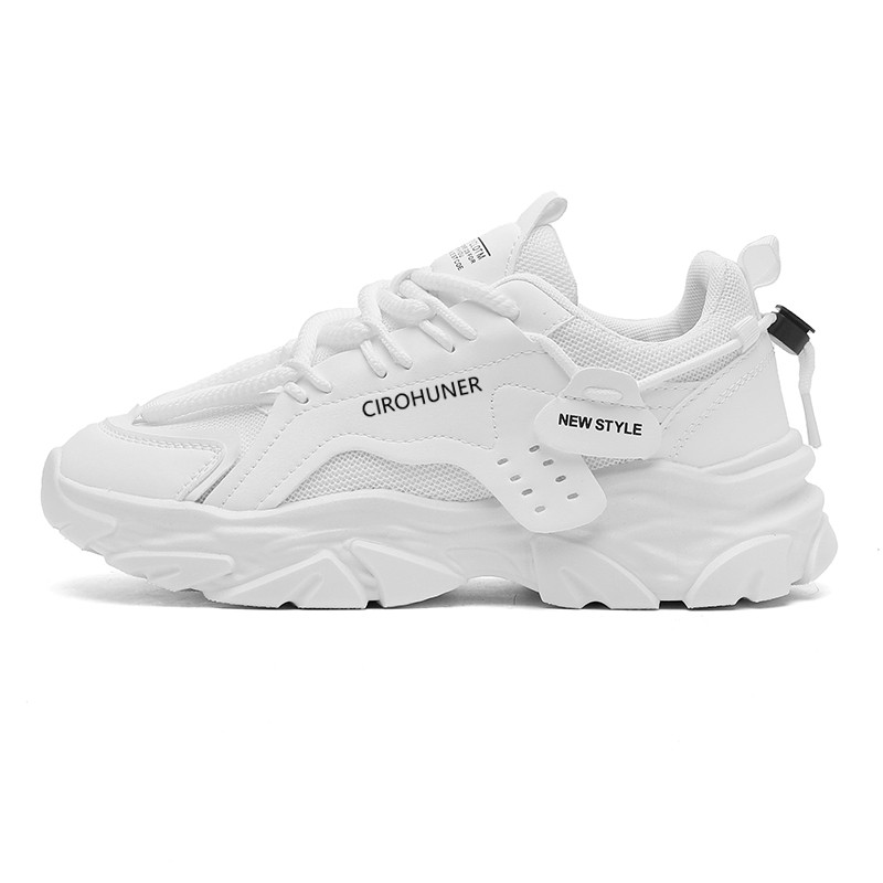 CIROHUNER Мужские белые низкие массивные кроссовки, цвет White
CIROHUNER Мужские белые низкие массивные кроссовки, цвет White