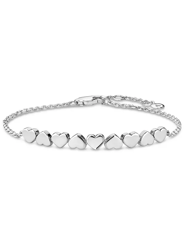 Браслет-Цепочка в форме сердца из стерлингового серебра с родиевым покрытием, регулируемые размеры: 6,5/7,0/7,5 дюйма Devata, silver
Браслет-Цепочка в форме сердца из стерлингового серебра с родиевым покрытием, регулируемые размеры: 6,5/7,0/7,5 дюйма Devata, silver