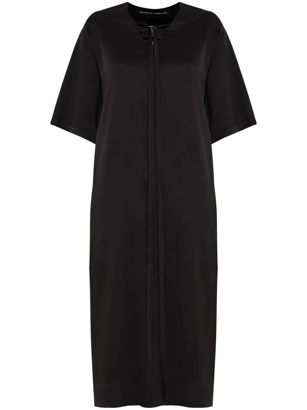 Платье-трапеция длины миди Gloria Coelho, черный
Платье-трапеция длины миди Gloria Coelho, черный