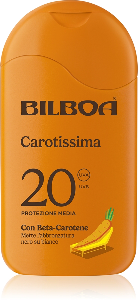 Лосьон для загара Carotissima Crema с бета-каротином Bilboa, spf 20+ 200 мл
Лосьон для загара Carotissima Crema с бета-каротином Bilboa, spf 20+ 200 мл
