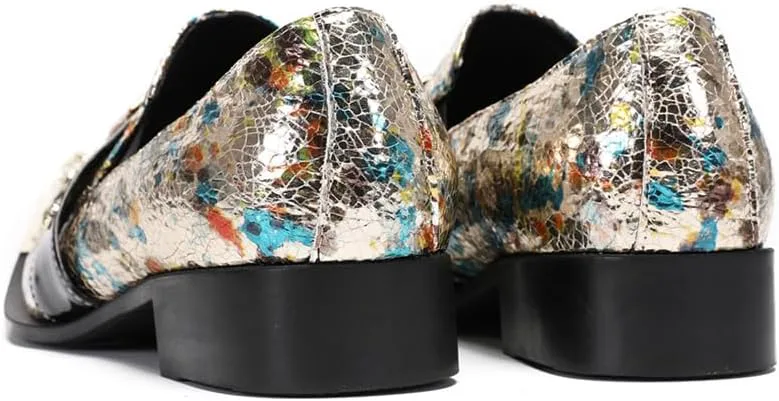 Мужские кожаные слипоны-лоферы, модное сочетание цветов с металлическим носком, повседневные и вечерние туфли для танцев, оксфорды CHUUMEE
Мужские кожаные слипоны-лоферы, модное сочетание цветов с металлическим носком, повседневные и вечерние туфли для танцев, оксфорды CHUUMEE