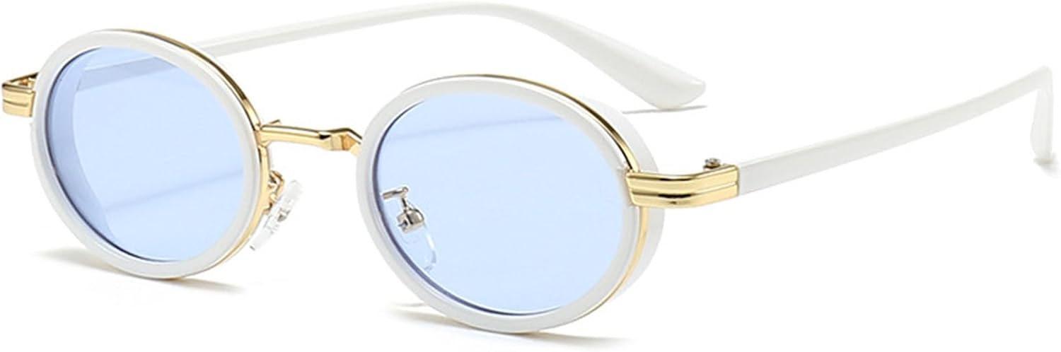 Винтажные солнцезащитные очки в стиле стимпанк с оправой Ovel для женщин и мужчин, модные, полуметаллическая оправа, хип-хоп панк, защита от ультрафиолета UV400 Bsreyeop, Blue F2
Винтажные солнцезащитные очки в стиле стимпанк с оправой Ovel для женщин и мужчин, модные, полуметаллическая оправа, хип-хоп панк, защита от ультрафиолета UV400 Bsreyeop, Blue F2