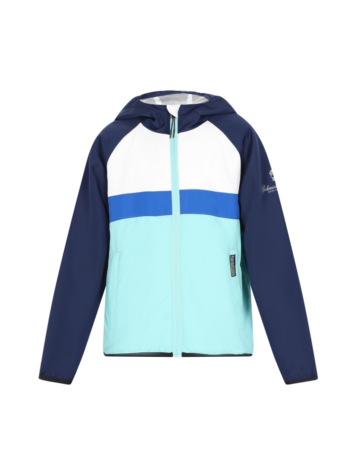 Schmuddelwedda Детская куртка-анорак бирюзового цвета в стиле колорблок
Schmuddelwedda Детская куртка-анорак бирюзового цвета в стиле колорблок