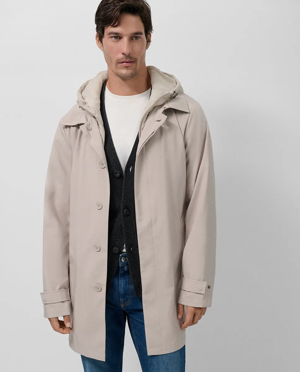 Мужской плащ с отстегивающейся планкой Roberto Verino, светло-коричневый
Мужской плащ с отстегивающейся планкой Roberto Verino, светло-коричневый