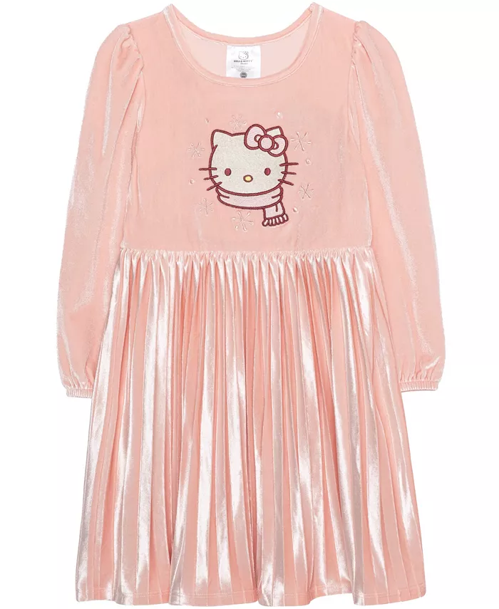 Длинное платье с плиссированными рукавами для девочек 2T-6X Hello Kitty, розовый
Длинное платье с плиссированными рукавами для девочек 2T-6X Hello Kitty, розовый