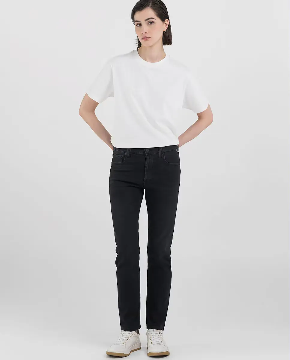 Женские прямые джинсы с пятью карманами Replay, черный
Женские прямые джинсы с пятью карманами Replay, черный