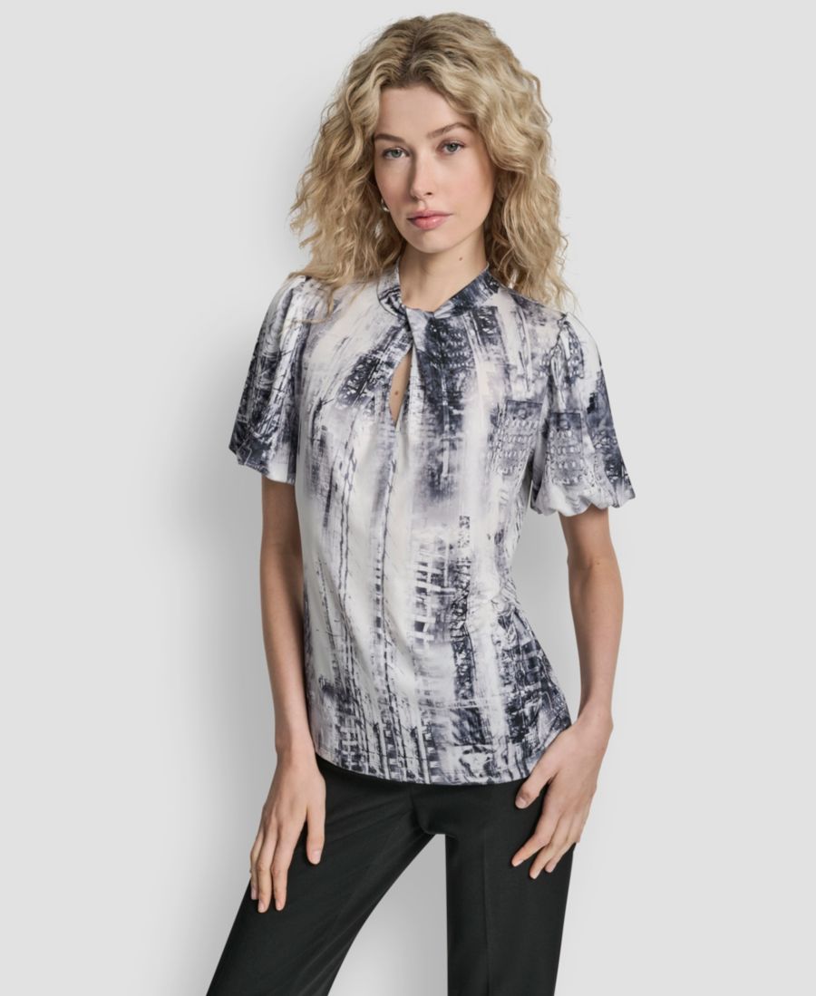 Женская блузка с рукавами-колоколами и принтом DKNY, Graphite/stone Grey Multi
Женская блузка с рукавами-колоколами и принтом DKNY, Graphite/stone Grey Multi