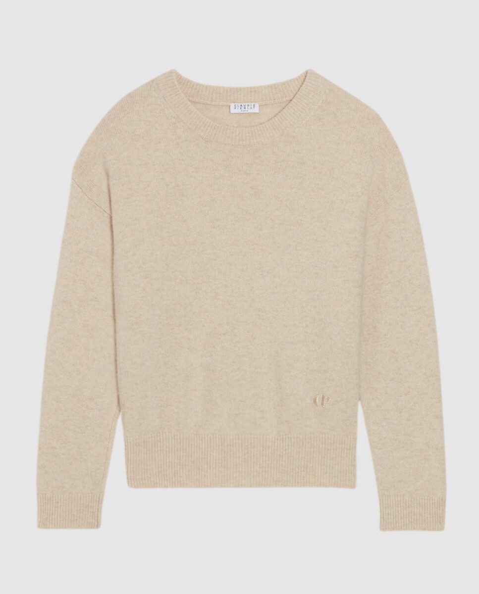 Женский кашемировый свитер с круглым вырезом Claudie Pierlot, бежевый
Женский кашемировый свитер с круглым вырезом Claudie Pierlot, бежевый