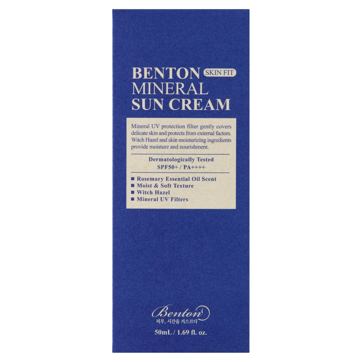 Benton Mineral Sun Cream Солнцезащитный крем для лица с SPF50+ PA++++, 50 мл
Benton Mineral Sun Cream Солнцезащитный крем для лица с SPF50+ PA++++, 50 мл