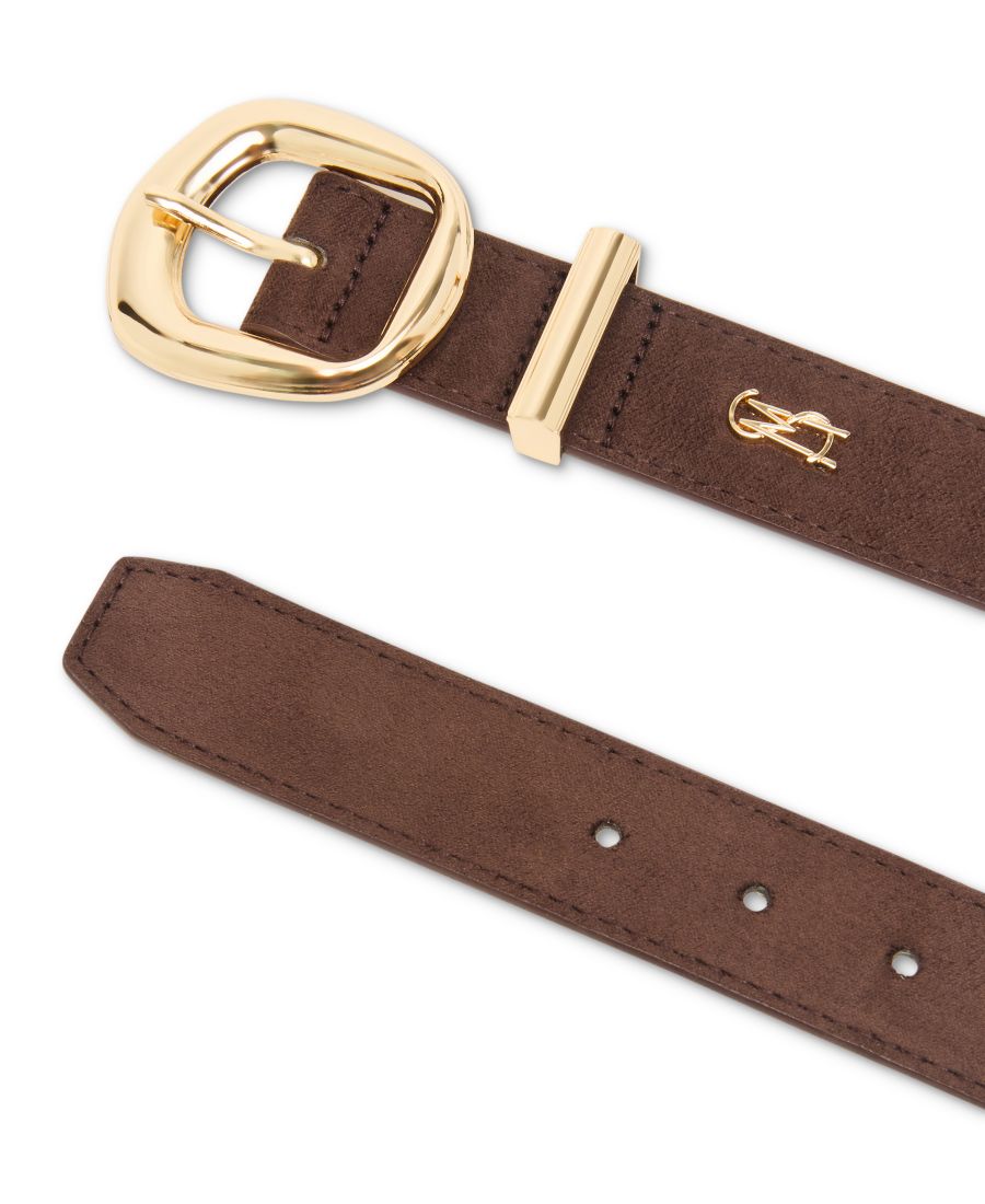 Ремень из искусственной кожи с центральной перекладиной и пряжкой 1,26 дюйма Steve Madden, Chocolate
Ремень из искусственной кожи с центральной перекладиной и пряжкой 1,26 дюйма Steve Madden, Chocolate