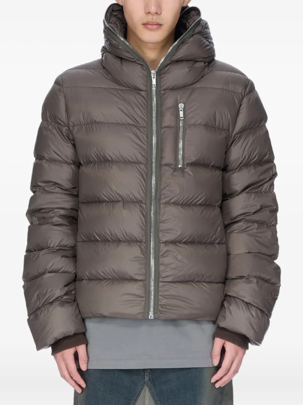 Куртка-пуховик с капюшоном Rick Owens, коричневый
Куртка-пуховик с капюшоном Rick Owens, коричневый