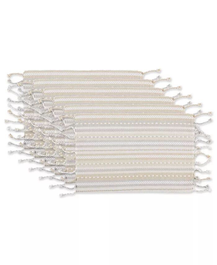 Design Import Stripe с подставкой для столовых приборов с бахромой, набор из 6 шт Design Imports, бежевый
Design Import Stripe с подставкой для столовых приборов с бахромой, набор из 6 шт Design Imports, бежевый