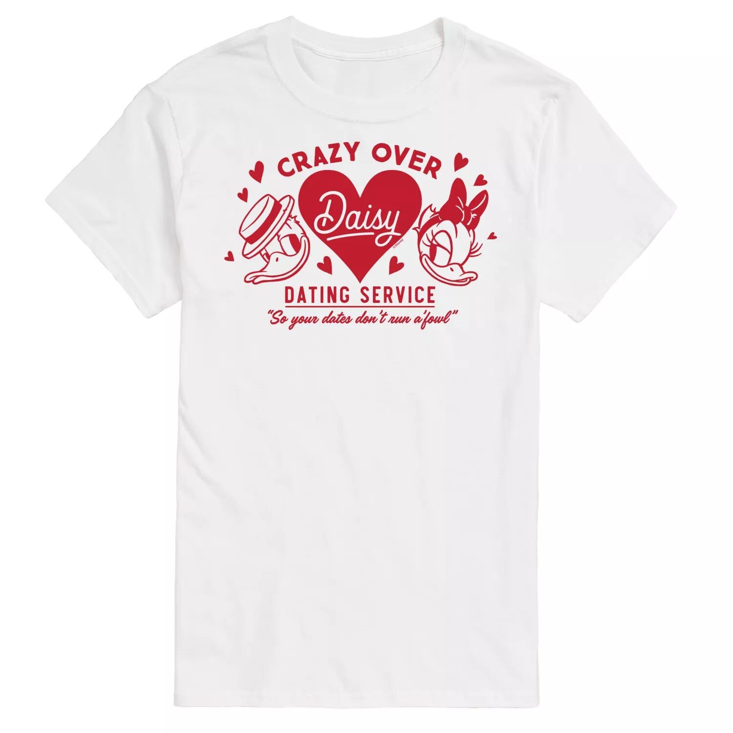 Мужская футболка с рисунком Crazy Over Daisy от Disney Licensed Character
Мужская футболка с рисунком Crazy Over Daisy от Disney Licensed Character