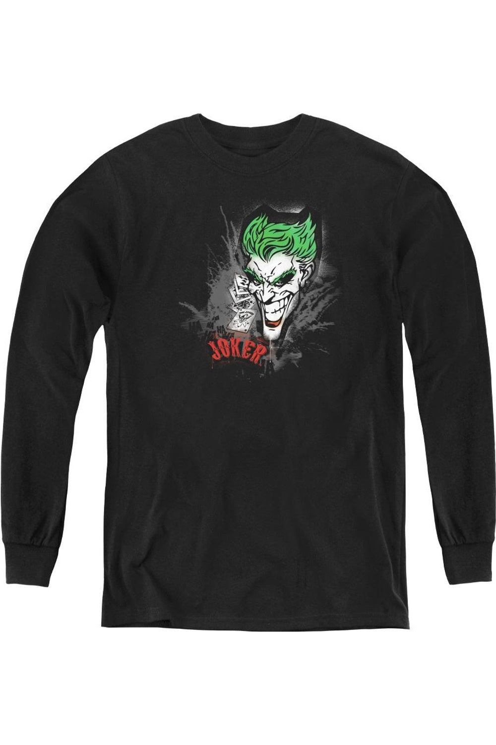 Футболка с длинным рукавом Batman Joker Sprays The City для молодежи Gildan, черный
Футболка с длинным рукавом Batman Joker Sprays The City для молодежи Gildan, черный