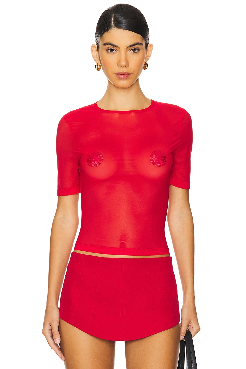 Футболка с вышитым логотипом Nastyamasha, красный
Футболка с вышитым логотипом Nastyamasha, красный