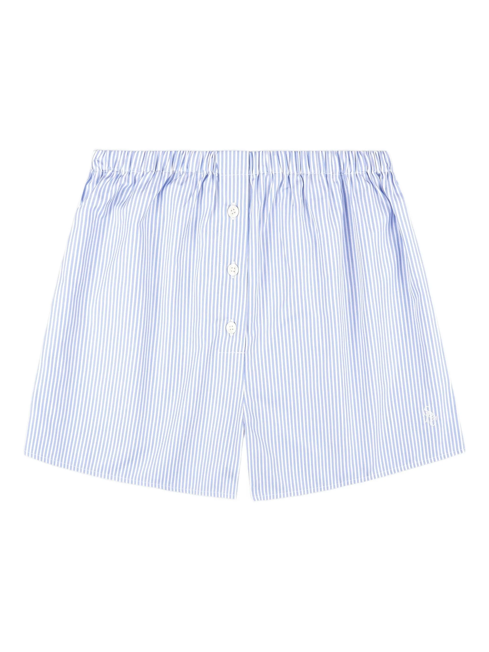 Полосатые шорты на пуговицах Sporty & Rich, синий
Полосатые шорты на пуговицах Sporty & Rich, синий