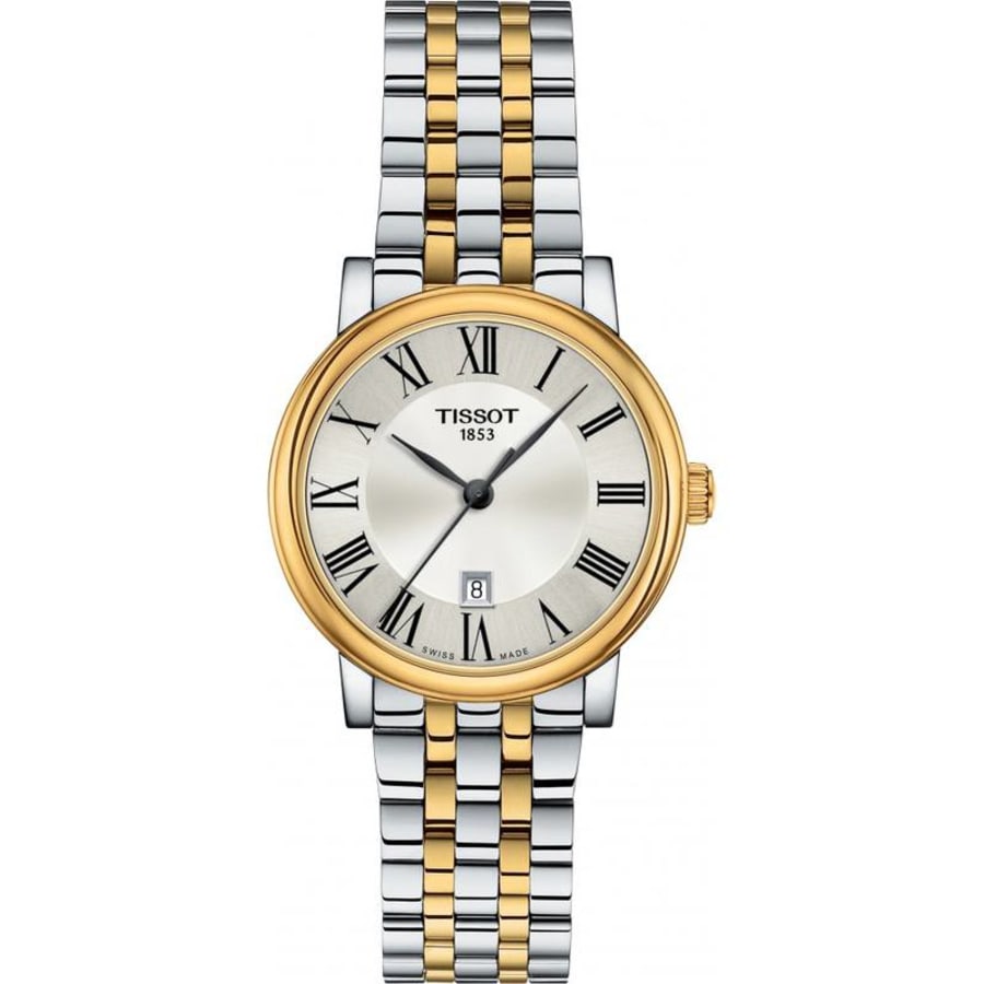 Женские часы Tissot Carson Premium Lady с серебристым циферблатом и двухцветной сталью T122.210.22.033.00
Женские часы Tissot Carson Premium Lady с серебристым циферблатом и двухцветной сталью T122.210.22.033.00