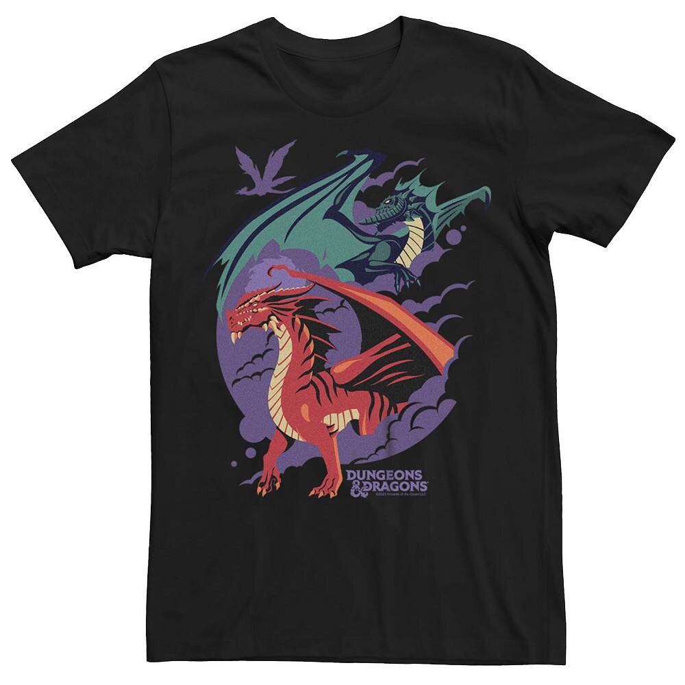Мужская футболка Dungeons & Dragons Red and Green Dragons с рисунком Licensed Character, черный
Мужская футболка Dungeons & Dragons Red and Green Dragons с рисунком Licensed Character, черный