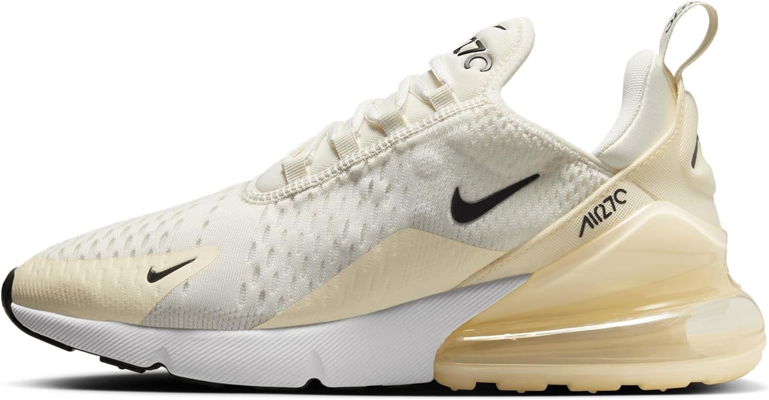Женские кроссовки Nike Air Max 270, Sail/Black-Coconut Milk
Женские кроссовки Nike Air Max 270, Sail/Black-Coconut Milk