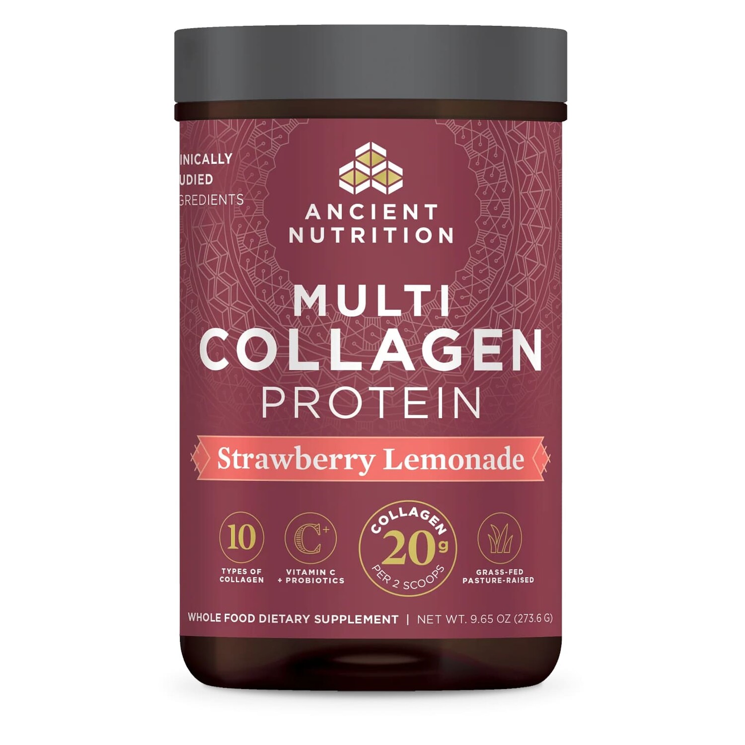 Коллаген Ancient Nutrition Multi Protein 10 Types Vitamin C + Probiotics Strawberry Lemonade, 273,6 г
Коллаген Ancient Nutrition Multi Protein 10 Types Vitamin C + Probiotics Strawberry Lemonade, 273,6 г