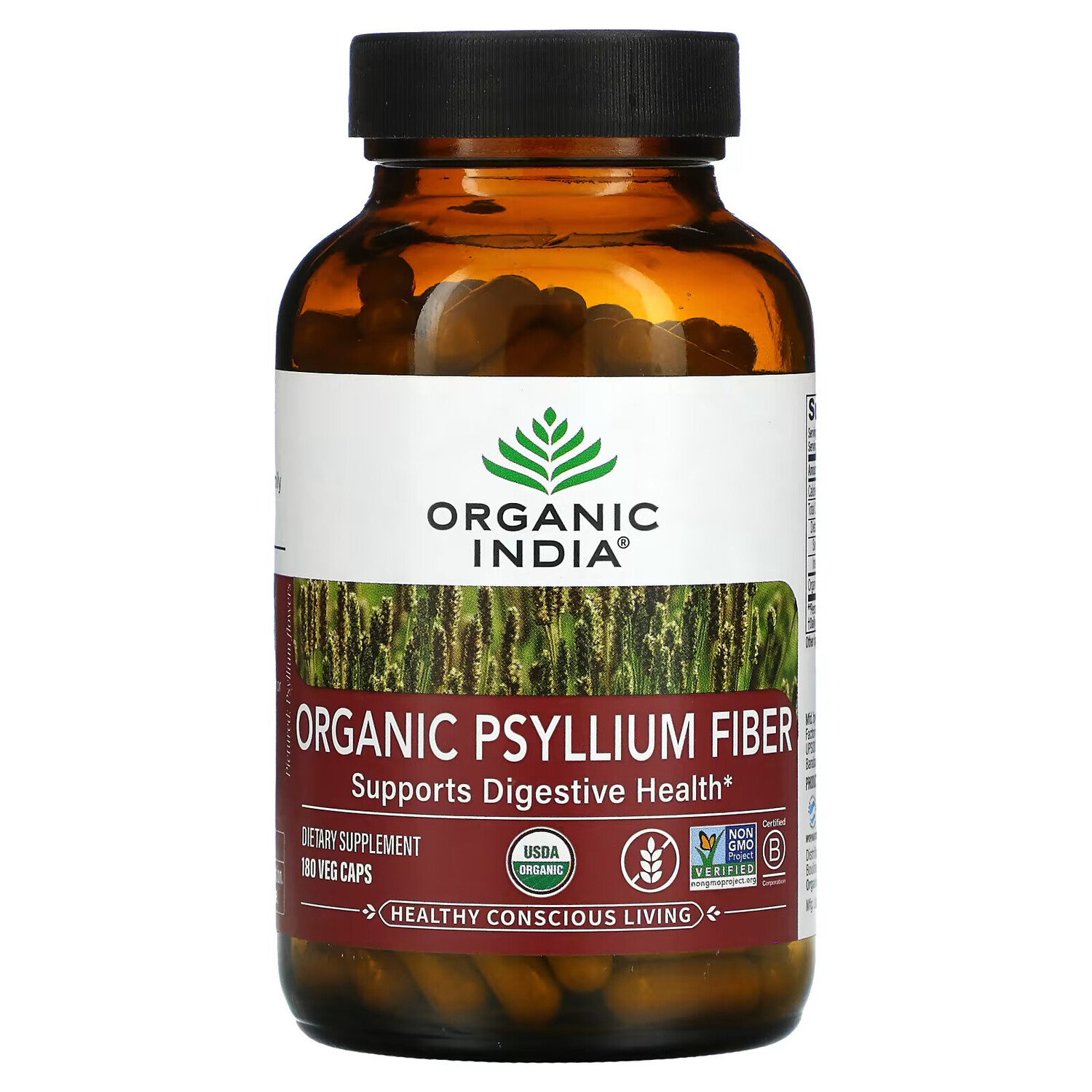 Organic India, Органическое волокно подорожника, 180 вегетарианских капсул
Organic India, Органическое волокно подорожника, 180 вегетарианских капсул
