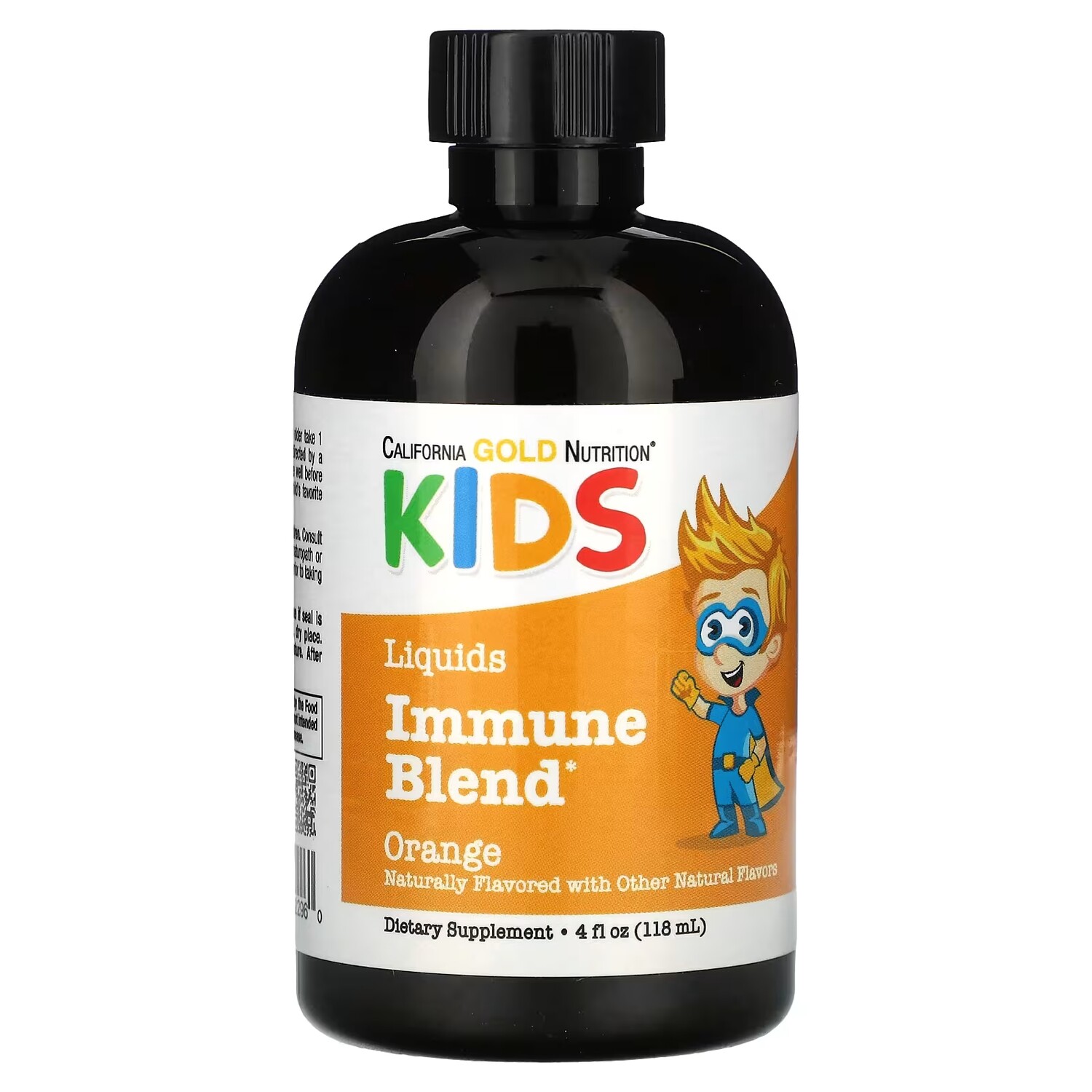 California Gold Nutrition Жидкая иммунная смесь для детей без алкоголя, со вкусом апельсина, 4 жидких унции (118 мл)
California Gold Nutrition Жидкая иммунная смесь для детей без алкоголя, со вкусом апельсина, 4 жидких унции (118 мл)