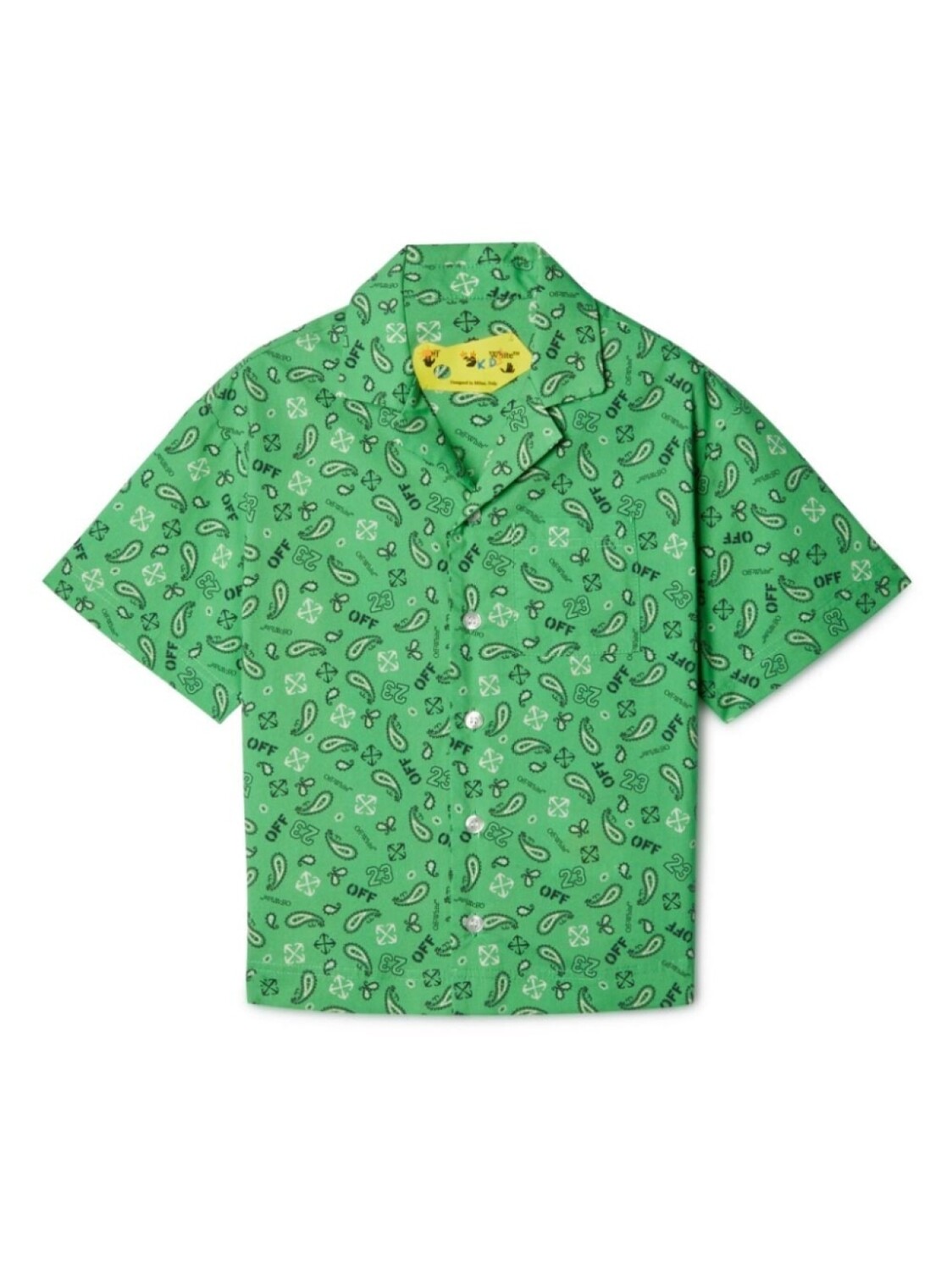 Off-White Kids рубашка с короткими рукавами и принтом, зеленый
Off-White Kids рубашка с короткими рукавами и принтом, зеленый
