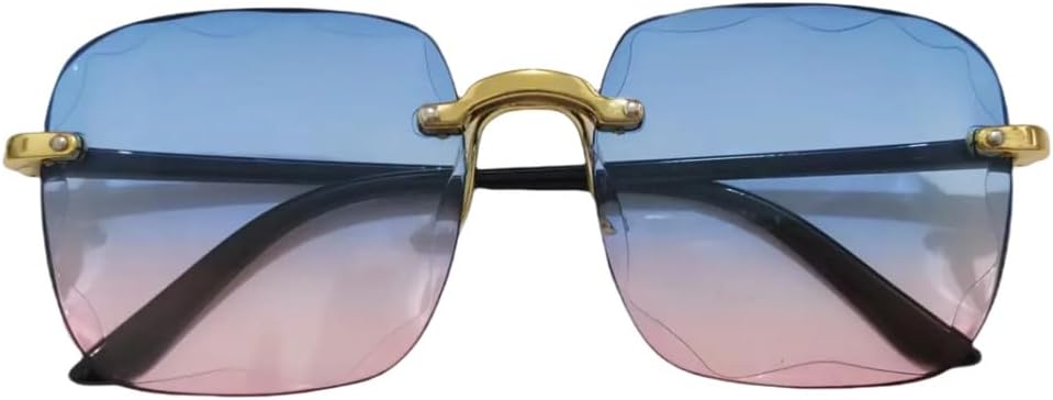 Квадратные солнцезащитные очки для женщин, модные, с градиентным зеркальным покрытием, без оправы, классические винтажные, увеличенного размера, без оправы MTZJH, Blue Pink
Квадратные солнцезащитные очки для женщин, модные, с градиентным зеркальным покрытием, без оправы, классические винтажные, увеличенного размера, без оправы MTZJH, Blue Pink