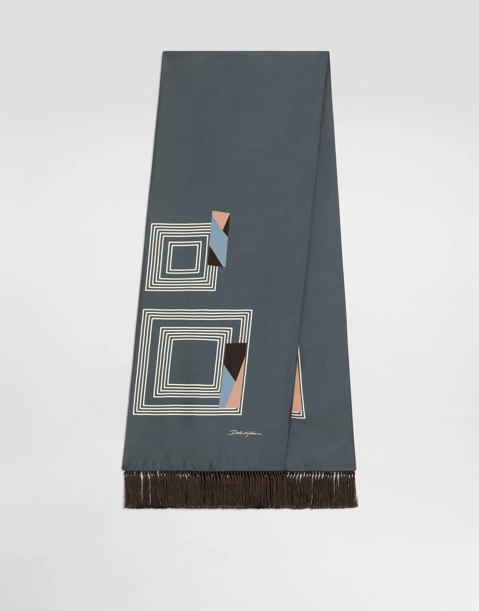 Твиловый шарф с винтажным принтом Dolce & Gabbana, серый
Твиловый шарф с винтажным принтом Dolce & Gabbana, серый