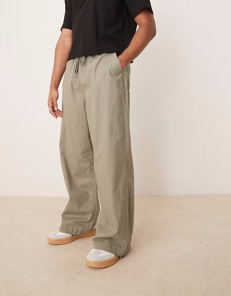 Брюки-парашюты из льняной смеси ASOS DESIGN цвета хаки
Брюки-парашюты из льняной смеси ASOS DESIGN цвета хаки