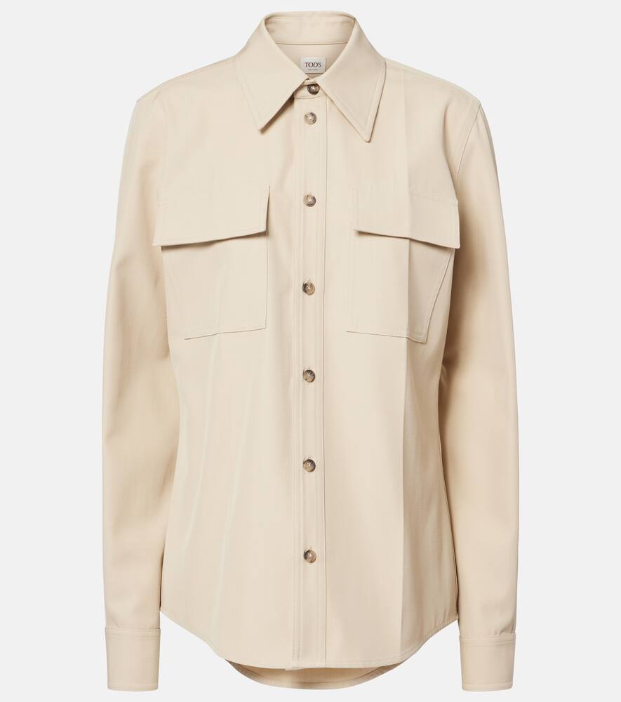 Шерстяная и хлопковая рубашка Tod's, Wtq C203
Шерстяная и хлопковая рубашка Tod's, Wtq C203