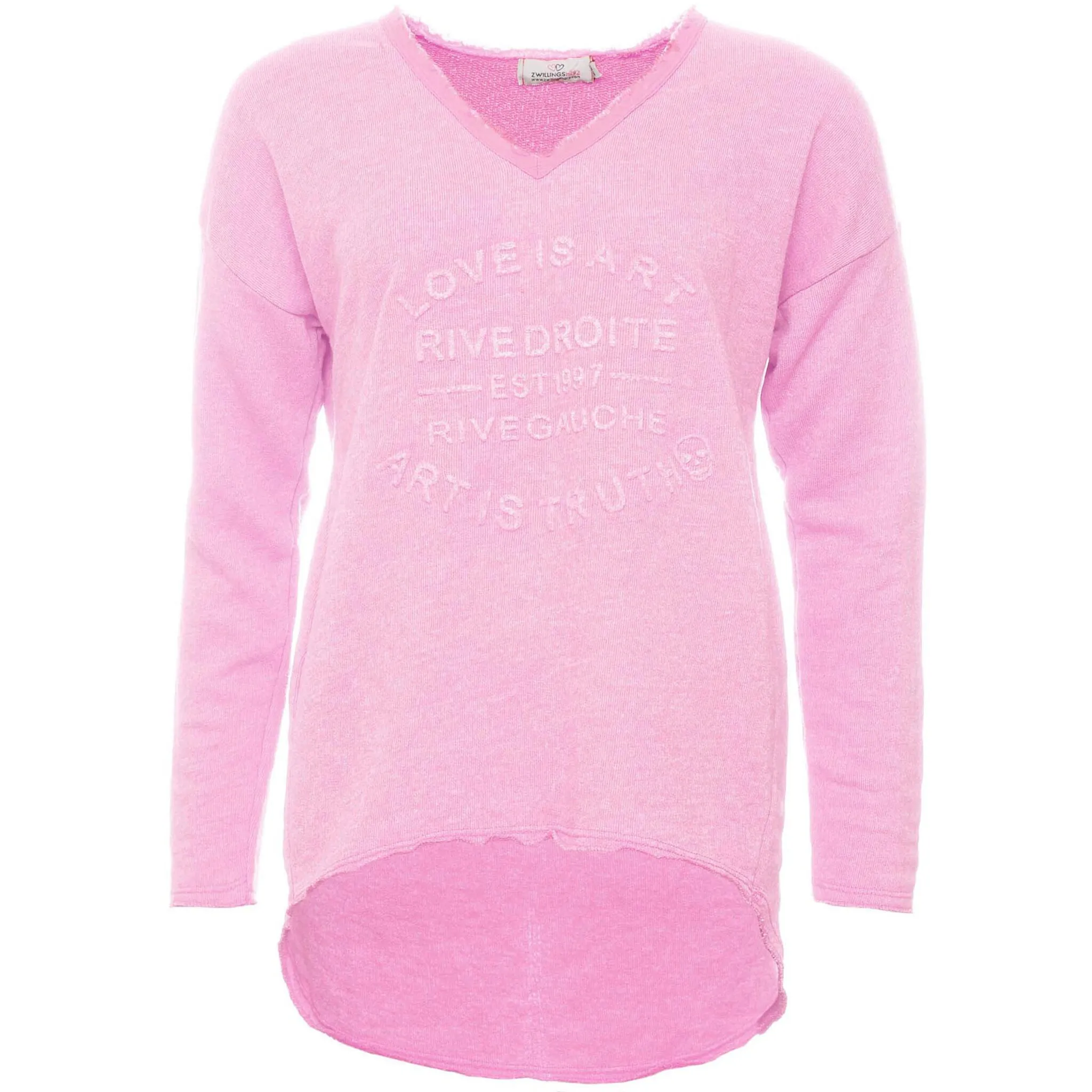 Толстовка Twin Heart с потертым V-образным вырезом Zwillingsherz, розовый
Толстовка Twin Heart с потертым V-образным вырезом Zwillingsherz, розовый